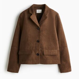 H&M Vegan Suede Brown Jacket